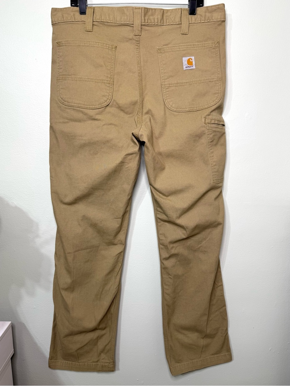 Carhartt Men's Rugged Flex Rigby Straight Fit Work Pants Dark Khaki 36x32